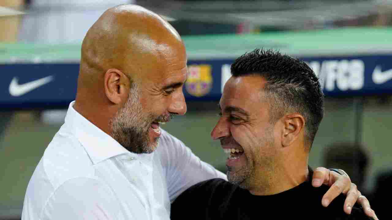 Xavi et Guardiola
