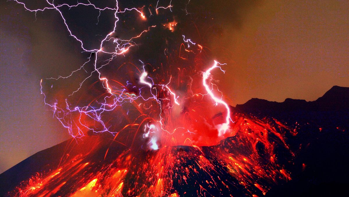 Les éclairs volcaniques